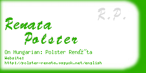 renata polster business card